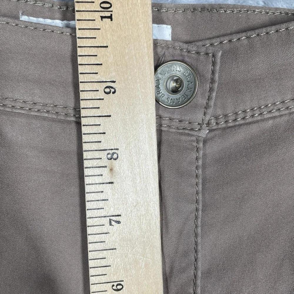Brax Feel Good Rianda MT-WA Taupe Brown Cotton Bermuda Shorts Mens 32/32